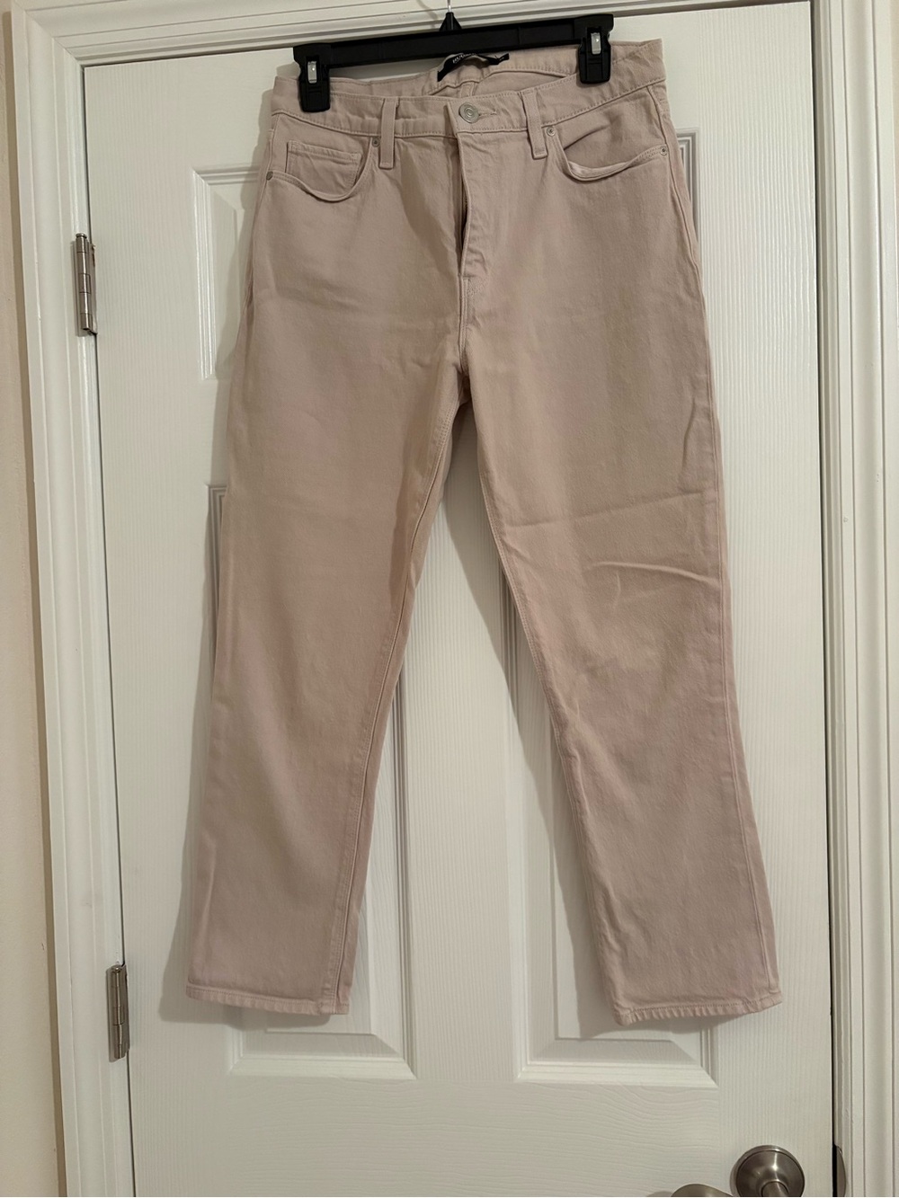 Hudson Jeans- Beige Straight-Leg ankle Jeans - Classic Everyday Style